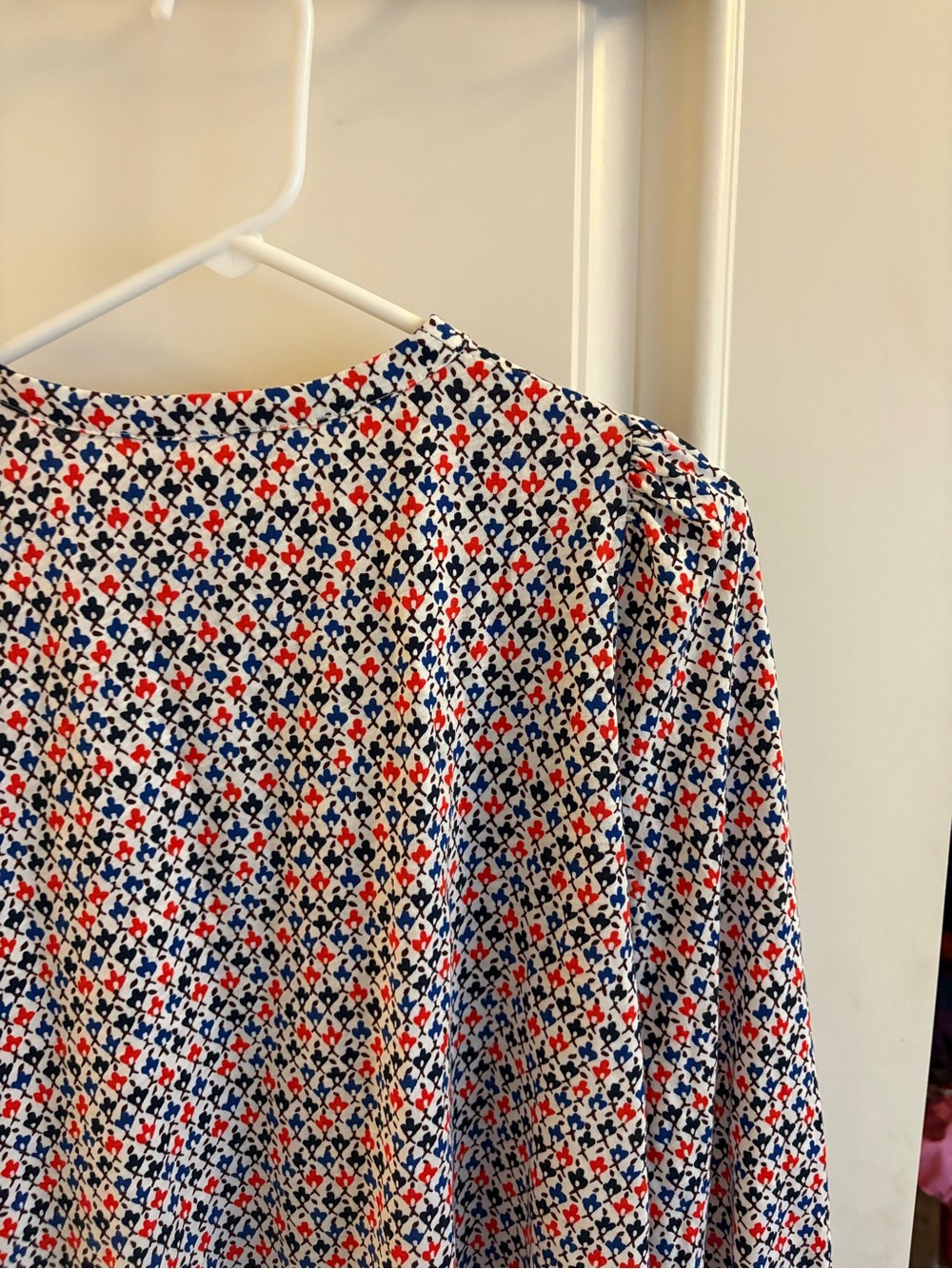 Boden Patterned Button-Front Blouse - Picture 14 of 16